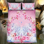 Rose Diamond And Unicorn #092423D Customize Bedding Set Duvet Cover SetBedroom Set Bedlinen