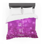"Sparkles are a Girls Best Friend" Purple Glitter Featherweight3D Customize Bedding Set Duvet Cover SetBedroom Set Bedlinen