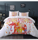 DefaultWhite And Red Elephant s3D Customize Bedding Set Duvet Cover SetBedroom Set Bedlinen