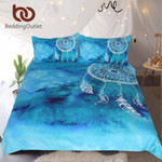 Watercolor Dreamcatcher  King Blue Bedclothes for Adult Kids Luxury Chinesetyle Quilt Cover 3D Customize Bedding Set/ Duvet Cover Set/  Bedroom Set/ Bedlinen