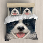 Border Collie Puppy  3D Customized Bedding Sets Duvet Cover Bedlinen Bed set