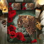Rose And Leopard #091813D Customize Bedding Set Duvet Cover SetBedroom Set Bedlinen