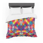 Danny Ivan "Squares Everywhere" Rainbowhapes Featherweight3D Customize Bedding Set Duvet Cover SetBedroom Set Bedlinen
