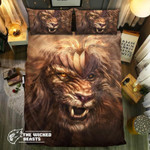Lion Warrior Face3D Customize Bedding Set Duvet Cover SetBedroom Set Bedlinen