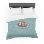 Carina Povarchik "Sleepy Guardian" Owl Featherweight3D Customize Bedding Set Duvet Cover SetBedroom Set Bedlinen