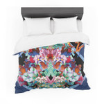 Danii Pollehn "Herz" Blue Floral Featherweight3D Customize Bedding Set Duvet Cover SetBedroom Set Bedlinen