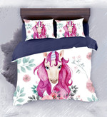 DefaultPinky Lady Unicorn3D Customize Bedding Set Duvet Cover SetBedroom Set Bedlinen