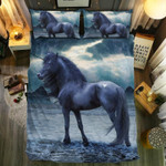 Black Unicorn Walking On Beach3D Customize Bedding Set Duvet Cover SetBedroom Set Bedlinen