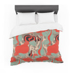 Akwaflorell "It's Pumpkin Time" Red Teal Featherweight3D Customize Bedding Set Duvet Cover SetBedroom Set Bedlinen