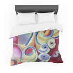 Cathy Rodgers "Groovy" Rainbow Flowers Featherweight3D Customize Bedding Set Duvet Cover SetBedroom Set Bedlinen