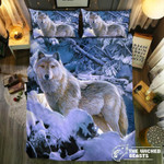 now White Wolf3D Customize Bedding Set Duvet Cover SetBedroom Set Bedlinen