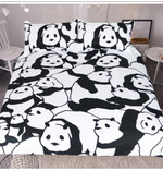 DefaultChinese Pandas3D Customize Bedding Set Duvet Cover SetBedroom Set Bedlinen