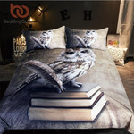 OwlQueen Vivid Printed3D Books Animal Bedspreads for Adults Microfiberet3D Customize Bedding Set Duvet Cover SetBedroom Set Bedlinen