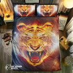 Fire And Ice Tiger3D Customize Bedding Set Duvet Cover SetBedroom Set Bedlinen