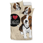 I Love Beagles  for Lovers of Beagle Dogs  GearWanta3D Customize Bedding Set/ Duvet Cover Set/  Bedroom Set/ Bedlinen