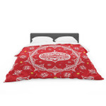 Miranda Mol "Deco Wreath Red"carlet Featherweight3D Customize Bedding Set Duvet Cover SetBedroom Set Bedlinen