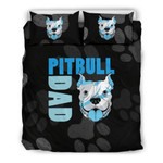 Pitbull Dad 3D Customize Bedding Set Duvet Cover SetBedroom Set Bedlinen