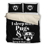 I leep With Pugs  3D Customized Bedding Sets Duvet Cover Bedlinen Bed set