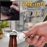 Geary 24-in-1 Durable Multifunctional Stainless Steel Key Shaped Pocket Tool