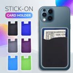 Walla Multifunctional Spacious Silicone Stick On Phone Card Holder