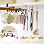 Kirby Durable Sturdy Cabinet Storage Hanger Rack For Kitchen, Bathrooms & More