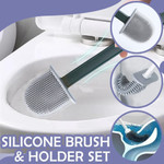Sharol 360° Bendable Eco-friendly Efficient Bathroom Toilet Cleaning Brush & Holder Set