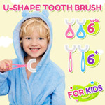 Curbo Washable Creative Safe U-Shaped Toothbrush For Kids