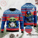 Baby Yoda Los Angeles Dodgers Ugly Christmas Sweater