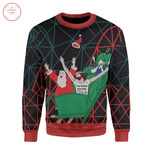 Christmas Ugly Santa And Jesus Jumper Sweater