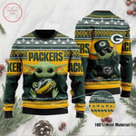 Baby Yoda Green Bay Packers Ugly Christmas Sweater