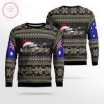Australian Army M1 Abrams Tank Ugly Christmas Sweater
