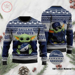 Baby Yoda Dallas Cowboys Ugly Christmas Sweater