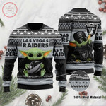 Baby Yoda Las vegas raiders Ugly Christmas Sweater