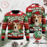 Beagle Bells All The Way Ugly Christmas Sweater