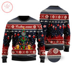 Darts And Beer Noel Pattern Personalized Ugly Christmas Sweater