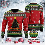Black Cat Christmas Tree Ugly Sweater