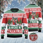 Bowling Lovers Gift Oh Bowly Night Grumpy Cat Ugly Christmas Sweater