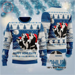 Happy Howlidays Wolf Ugly Christmas Sweater