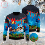 German Shepherd Sleigh Ugly Christmas Sweater