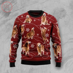 Golden Retriever Xmas Christmas Wool Sweater