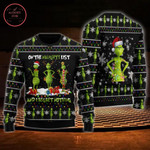 Grinch on the Naughty List and I Regret Nothing Ugly Christmas Sweater