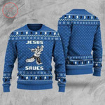 Hockey Jesus Saves Ugly Christmas Sweater