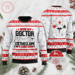 I Won My Doctor Stethoscope In A Card Game Doctor Ugly Christmas Sweater