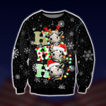 Ho Ho Ho We the Cow Ugly Christmas Sweater