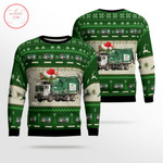 Waste Management Garbage Truck Ugly Christmas Sweater