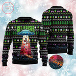 UFO Drop Santa Gift Ugly Christmas Sweater