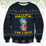 Wonderful Time Rick and Morty Ugly Christmas Sweater