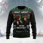 The Hobbit What about second breakfast Ugly Christmas Sweater