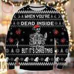 When You Are Dead Inside But It Is Christmas Ugly Sweater