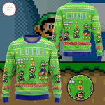 Super Mario Luigi Christmas Ugly Sweater